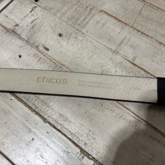 ❤️Chico’s Crystal Boho Leather Belt-M/L - Picture 3 of 4